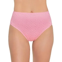 Juniors Chevron High Waist Swim Bottom Separates