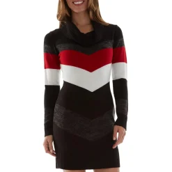 Juniors Chevron Mini Sweaterdress