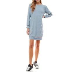 Juniors Comfy Long Sleeves T-Shirt Dress