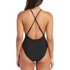 Juniors Cut-Out Knot One-Piece Swimsuit