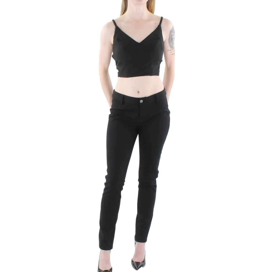 Juniors Cut-Out Special Occasion Cropped