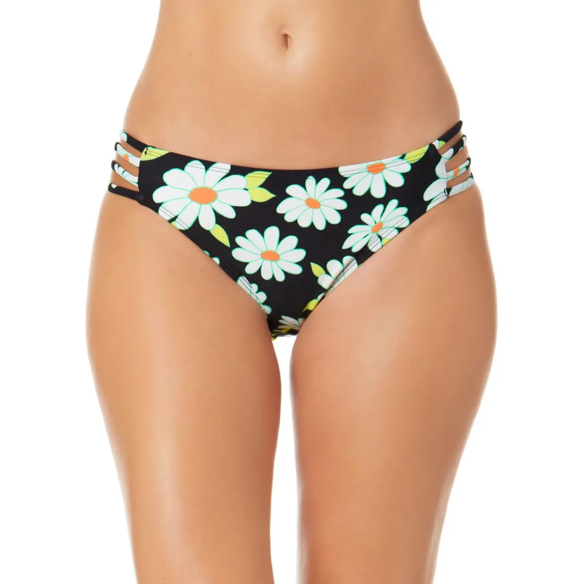 Juniors Daisy Dance Floral Print Swim Bottom Separates