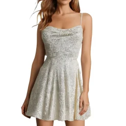 Juniors Embellished Fit & Flare Dress