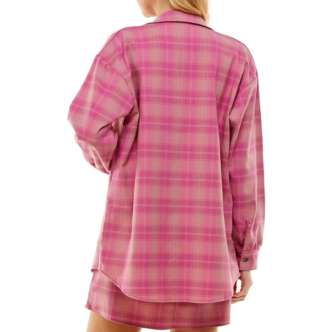 Juniors Flannel Plaid Shirt Jacket