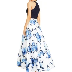 Juniors Floral Flyaway Two Piece Dress