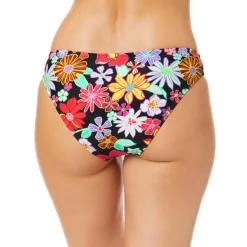 Juniors Floral Print Hipster Swim Bottom Separates