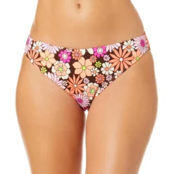 Juniors Floral Print Hipster Swim Bottom Separates