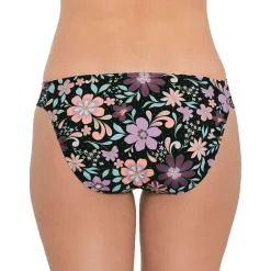 Juniors Floral Print Hipster Swim Bottom Separates