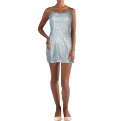 Juniors Glitter Mini Bodycon Dress