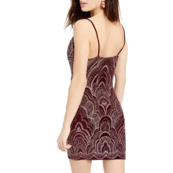 Juniors Glitter Stretch Cocktail And Party Dress