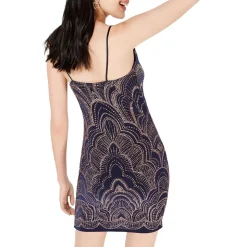 Juniors Glitter Stretch Cocktail And Party Dress