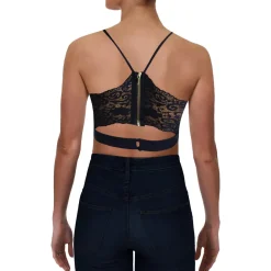 Juniors Lace Back Special Occasion Crop Top