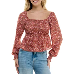 Juniors Peplum Off The Shoulder