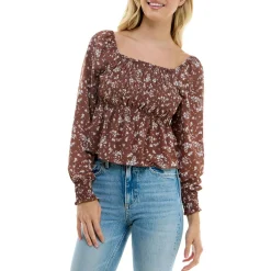 Juniors Peplum Off The Shoulder