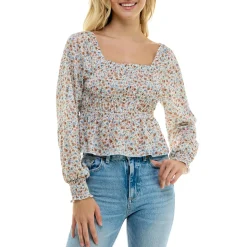 Juniors Peplum Off The Shoulder