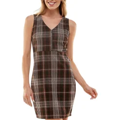 Juniors Plaid Short Mini Dress