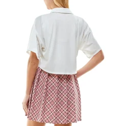 Juniors Plaid Skirt Two Piece Dress