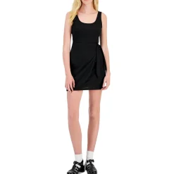 Juniors Ribbed Polyester Bodycon Dress