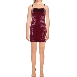 Juniors Sequined Bodycon Dress