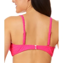 Juniors Terry Cloth O-Ring Bikini Swim top
