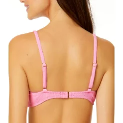 Juniors Textured Bralette Bikini Swim top