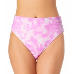 Juniors Tie-Dye High Waist Swim Bottom Separates