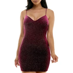 Juniors Velvet Mini Bodycon Dress