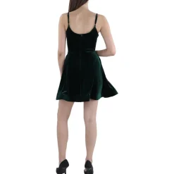 Juniors Velvet Short Mini Dress