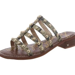 Juniper Leather Slip On Mule Sandals