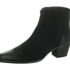 Juniper Zipper Leather Ankle Boots