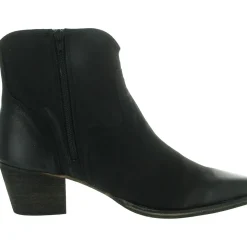 Juniper Zipper Leather Ankle Boots