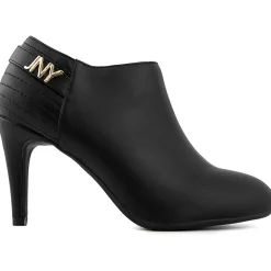 KAIELLE Faux Leather Almond toe Booties