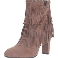 Kaleb Suede Fringe Ankle Boots