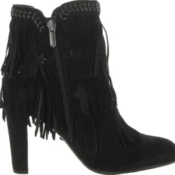 Kaleb Suede Fringe Ankle Boots