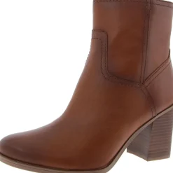 Kalina Leather Zipper Booties
