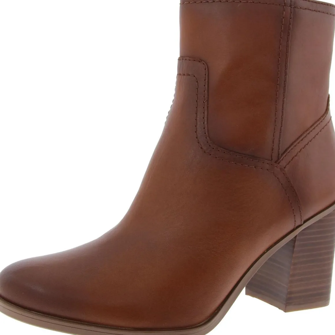Kalina Leather Zipper Booties