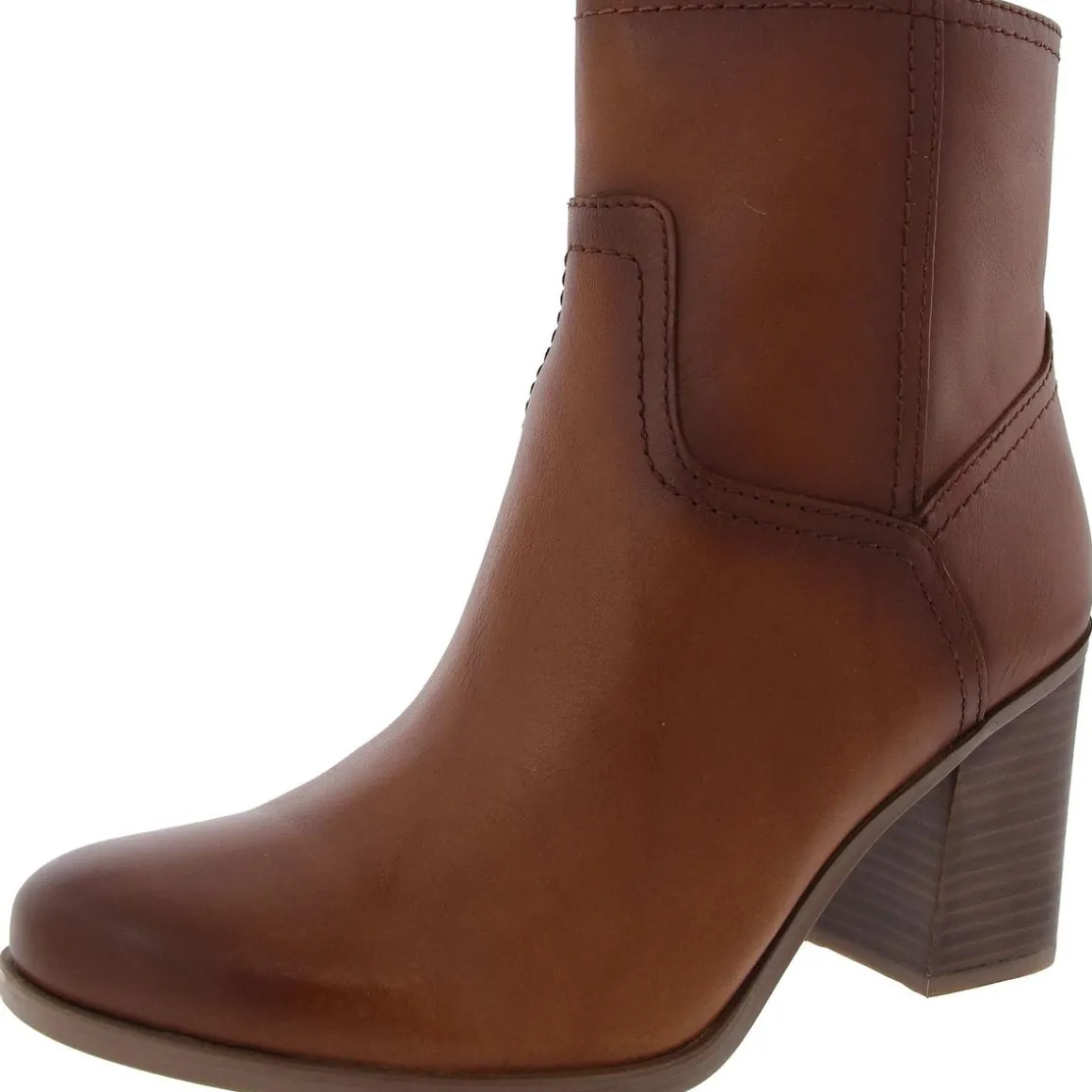 Kalina Leather Zipper Booties