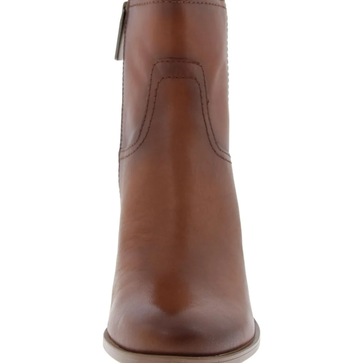 Kalina Leather Zipper Booties