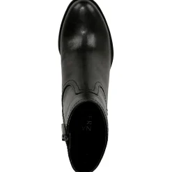 Kalina Leather Zipper Booties