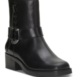 Kamany Zipper Square Toe Ankle Boots