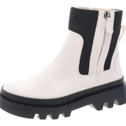 Kaskona Zipper Leather Booties