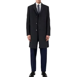 Kavon Solid Wool Overcoat