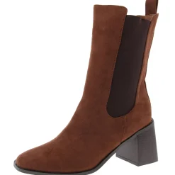 Kaydia Round Toe Faux Suede Mid-Calf Boots