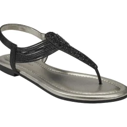 Kayte Glitter Jeweled Thong Sandals