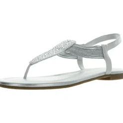 Kayte Glitter Jeweled Thong Sandals