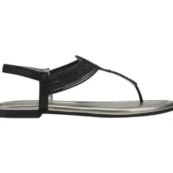 Kayte Glitter Jeweled Thong Sandals