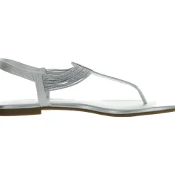 Kayte Glitter Jeweled Thong Sandals