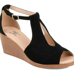 Kedzie Faux Suede Ankle Strap Wedges