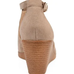 Kedzie Faux Suede Ankle Strap Wedges