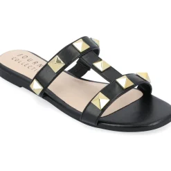KENDALL Faux Leather Almond toe Flatform Sandals